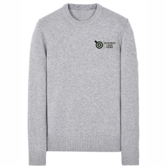 GRAY ROUND NECK SWEATER