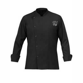 PERSONALIZED CHEF COAT WITH SNAP BUTTON