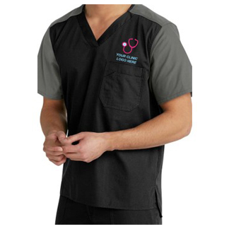 Professional Dual Color Men's Scrub Suit