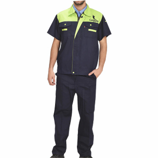 SUMMER WORKWEAR NAVY BLUE-GREEN CLOTHES FOR MEN