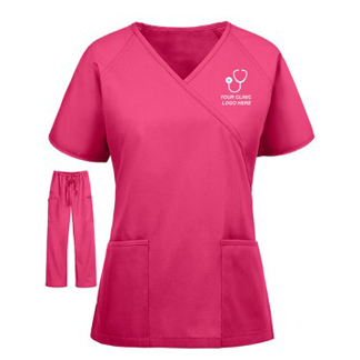 Women's Raglan Mock Scrub Suit