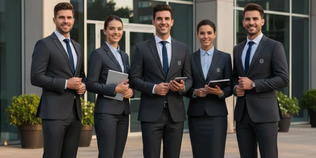 uniforms and company branding